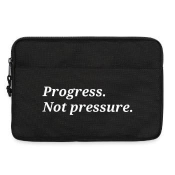 Progress. Not pressure. - Laptop bag 13" - black - Front
