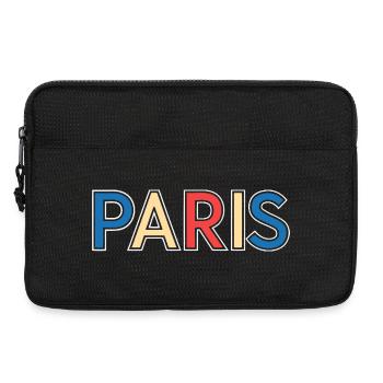 Pariser Farbblocktypografie - Laptoptasche 13" - Schwarz - Vorne