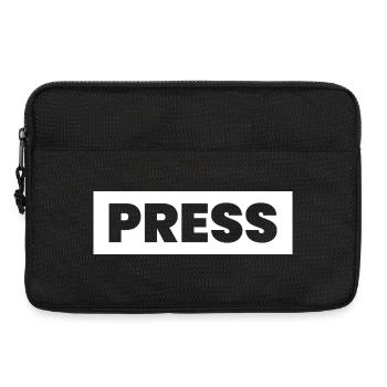 Conception de la presse en disant « PRESS » Journalistes d’information - Sacoche pour ordinateur portable 13 pouces - noir - Devant