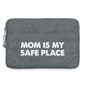 Mom Is My Safe Place - Laptoptasche 13" - Grau meliert - Vorne