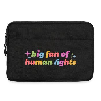 Großer Fan von Menschenrechten - Laptoptasche 13" - Schwarz - Vorne