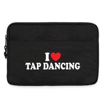 I Love Tap Dancing Tap Dancer Dance - Laptop bag 13" - black - Front