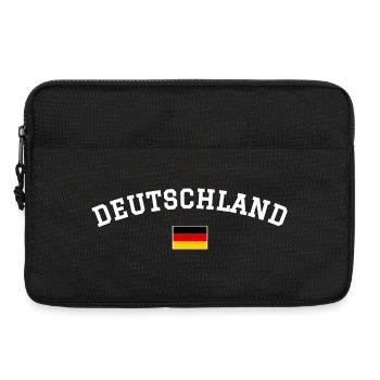 Deutschland Flagge  Design Weiss - Laptoptasche 13" - Schwarz - Vorne