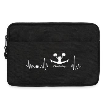 Battement de cœur des pom-pom girls - Sacoche pour ordinateur portable 13 pouces - noir - Devant