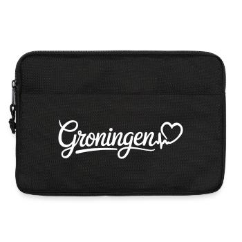 Groningen Herzschlag Niederlande - Laptoptasche 13" - Schwarz - Vorne