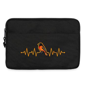 Herzschlag eines Pirols - Laptoptasche 13" - Schwarz - Vorne