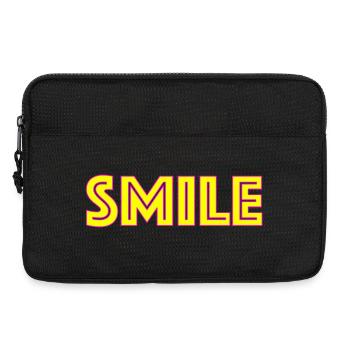 Lettrage Sourire Néon - Sacoche pour ordinateur portable 13 pouces - noir - Devant