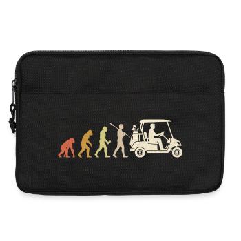 Golf Cart Evolution Cadeau drôle pour golfeur - Sacoche pour ordinateur portable 13 pouces - noir - Devant