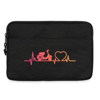 Sunset Motor Heartbeat Roller - Laptoptasche 13" - Schwarz - Vorne