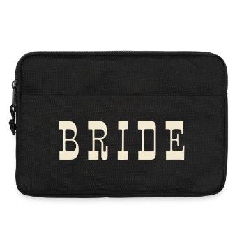 Mariée – Ivoire chaud - Sacoche pour ordinateur portable 13 pouces - noir - Devant