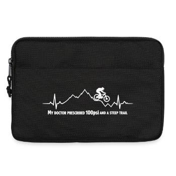 ECG VTT, battement de cœur Saut en VTT - Sacoche pour ordinateur portable 13 pouces - noir - Devant