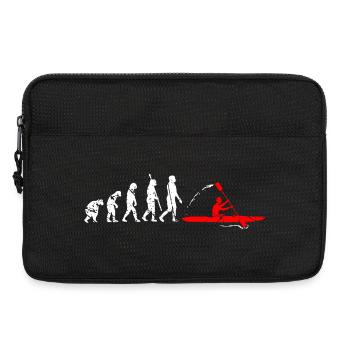 Kajak Evolution Kajakfahrer Kajaker Kayak - Laptoptasche 13" - Schwarz - Vorne