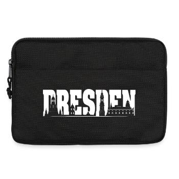 Logo de la ville Skyline de Dresde - Sacoche pour ordinateur portable 13 pouces - noir - Devant