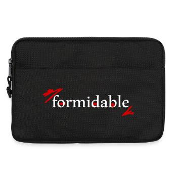 beeindruckend formidable, das Statement für DICH! - Laptoptasche 13" - Schwarz - Vorne