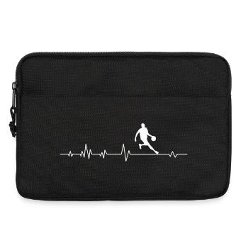 Joueur de basket-ball - Sacoche pour ordinateur portable 13 pouces - noir - Devant