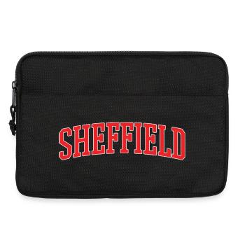 Sheffield Retro Varsity Lettering - Laptop bag 13" - black - Front