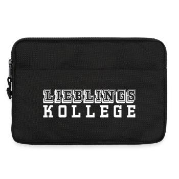 Lieblingskollege Tshirt white - Laptoptasche 13" - Schwarz - Vorne