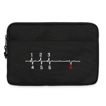 Équipement de battement de cœur - Sacoche pour ordinateur portable 13 pouces - noir - Devant