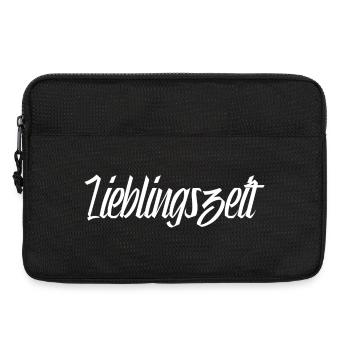Lieblingszeit - Laptoptasche 13" - Schwarz - Vorne