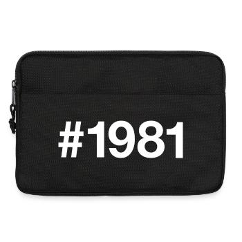 1981 Hashtag 45th Birthday 45 Years - Laptop bag 13" - black - Front