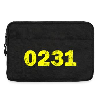 Dortmund Vorwahl 0231 Design Ruhrpott - Laptoptasche 13" - Schwarz - Vorne