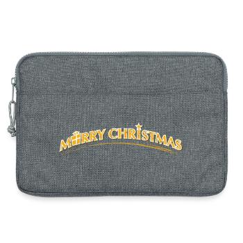 merry Christmas | dirty - Laptoptasche 13" - Grau meliert - Vorne