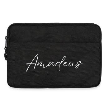 Amadeus Name T-Shirt Geschenk Männer - Laptoptasche 13" - Schwarz - Vorne