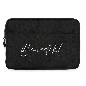 Benedikt Name T-Shirt Geschenk Für Männer - Laptoptasche 13" - Schwarz - Vorne