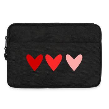 COEUR. NOËL. COUPLE. SAINT VALENTIN. JUST MARRIED. - Sacoche pour ordinateur portable 13 pouces - noir - Devant