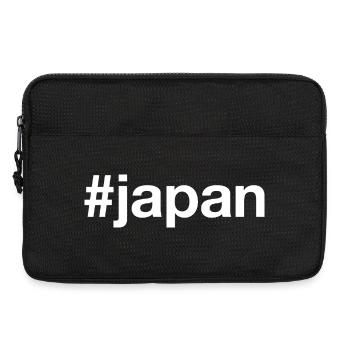 JAPAN Hashtag White - Laptop bag 13" - black - Front
