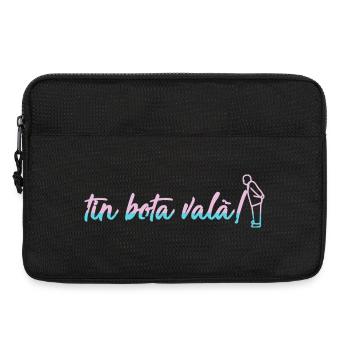 Abstrakte Grafiken in bunten Farben - Laptoptasche 13" - Schwarz - Vorne