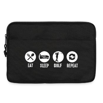 Eat Sleep Golf Repeat Daily Routine for Players - Laptoptasche 13" - Schwarz - Vorne