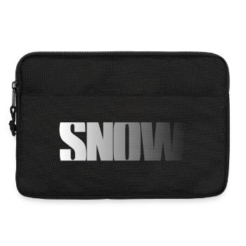 SNOW Schriftzug Schnee Weiss Fette Schrift Fat - Laptoptasche 13" - Schwarz - Vorne