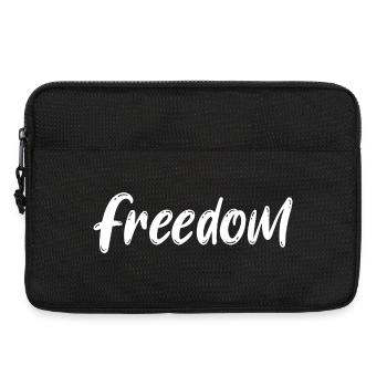 Freedom Brush Script Monochrome Statement - Laptoptasche 13" - Schwarz - Vorne
