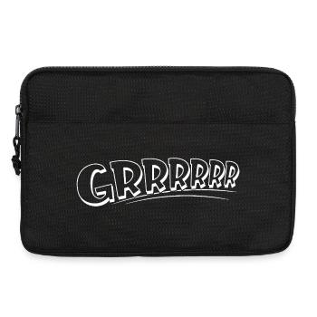GRRRR Comic Growl Typo - Laptop bag 13" - black - Front