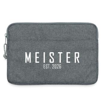 Master est. 2026 - Sacoche pour ordinateur portable 13 pouces - gris chiné - Devant