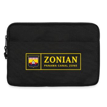 Zonian Panama Canal Zone Vintage Design Rétro - Sacoche pour ordinateur portable 13 pouces - noir - Devant