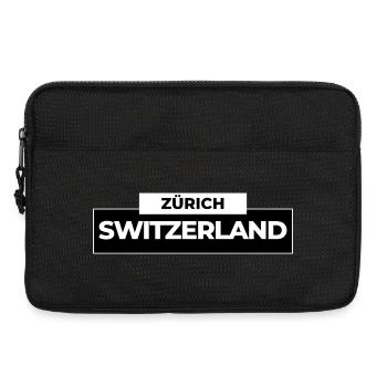 Zurich Switzerland - Laptop bag 13" - black - Front