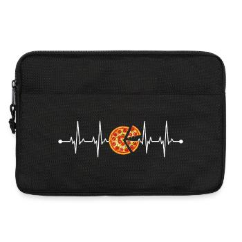 Pizza heartbeat - Laptop bag 13" - black - Front