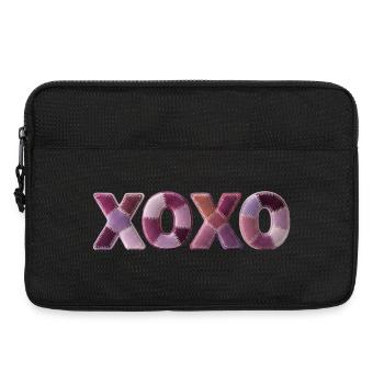 XOXO Love Tissu Design Tendance Première Tendance - Sacoche pour ordinateur portable 13 pouces - noir - Devant