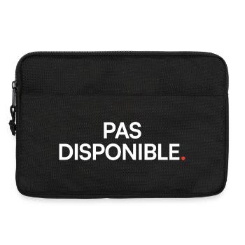 Pas disponible humour attitude moderne - Sacoche pour ordinateur portable 13 pouces - noir - Devant