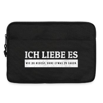 SARCASM - Talking without saying anything - Laptop bag 13" - black - Front