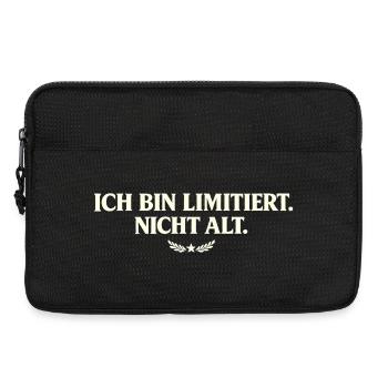 Ich bin limitiert, nicht alt - Laptoptasche 13" - Schwarz - Vorne