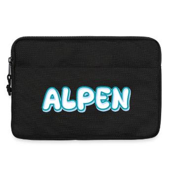 Alpen als Berg - Laptoptasche 13" - Schwarz - Vorne