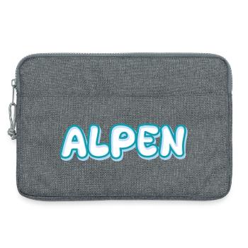 Alpen als Berg - Laptoptasche 13" - Grau meliert - Vorne