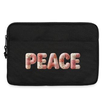Süßes Peace Motiv für Frauen Mädchen & Kids - Laptoptasche 13" - Schwarz - Vorne
