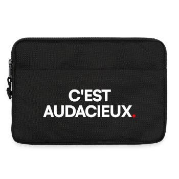 C'est audacieux - Sacoche pour ordinateur portable 13 pouces - noir - Devant