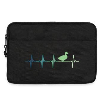 duck ducks beating - Laptop bag 13" - black - Front