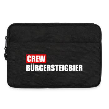 Crew Bürgersteigbier Ortskontrollfahrt OKF - Laptoptasche 13" - Schwarz - Vorne