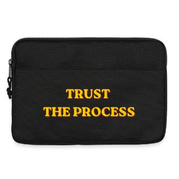  Trust The Process Motivational Retro Typography - Laptop bag 13" - black - Front